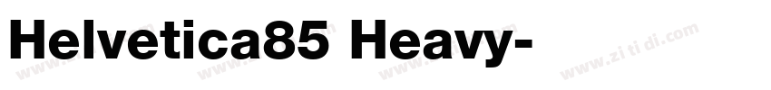 Helvetica85 Heavy字体转换